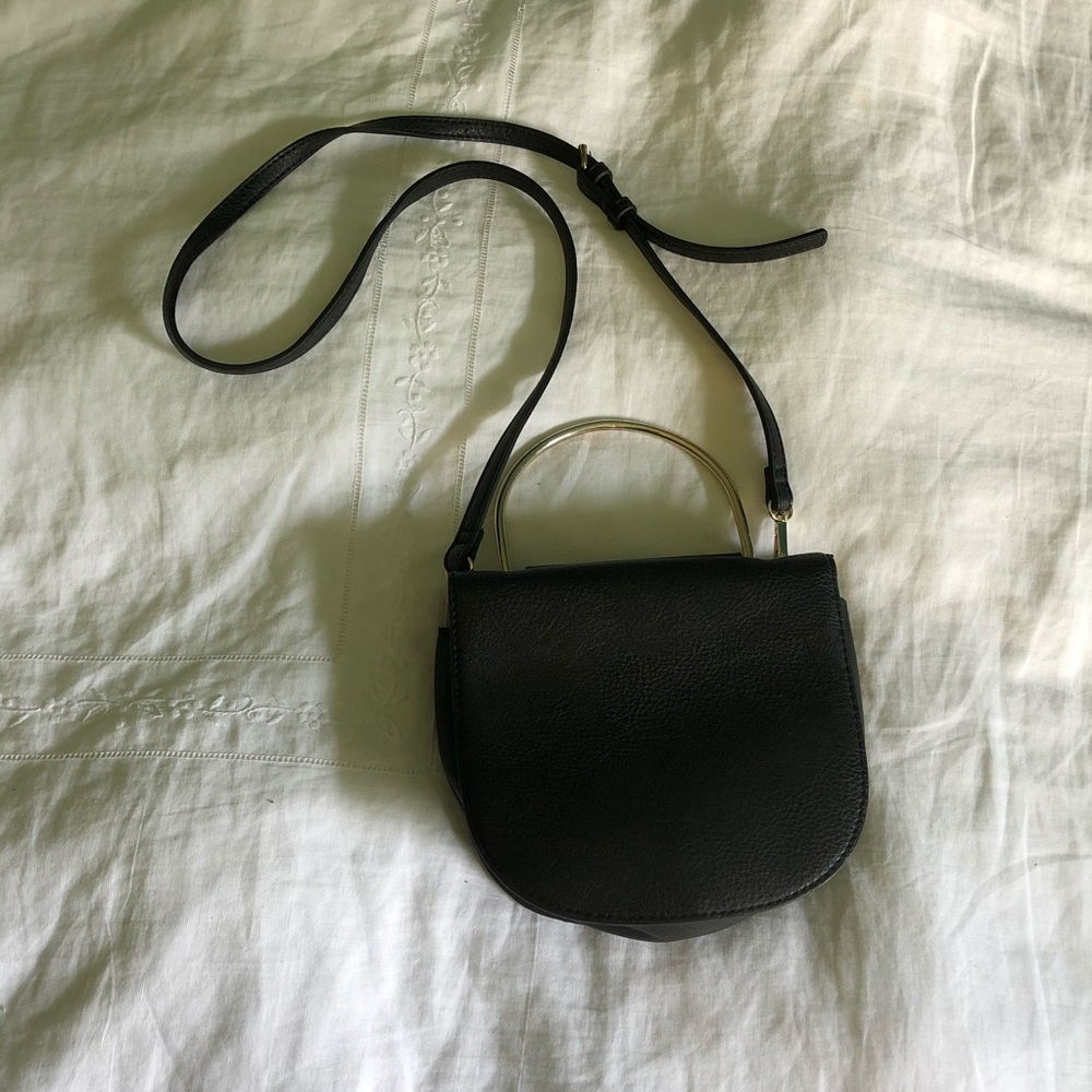 Black Detachable Crossbody Purse Handbag & wallet
